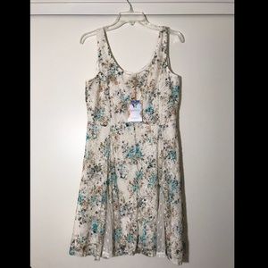 Floral Lace Overlay Dress